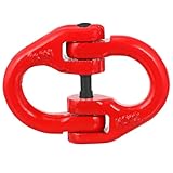 UTHCLO Forged Steel Connecting Link Coupling Tow Hitch Connector Load Safety Chain Attachment Featuring Reliable Locking Anti-Falling Pin for Trailer and Industrial Lifting