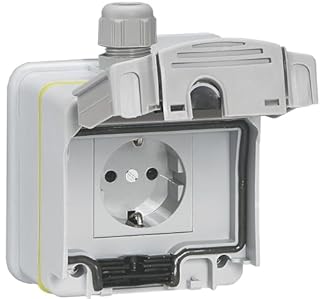 Legrand Presa per auto elettriche, Green 'Up, compatibile con modalità 1 e 2, 1 fase, 16A, 3,7kW, sistema di ricarica per auto elettriche