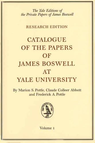 Catalogue of the Papers of James Boswell at Yale U