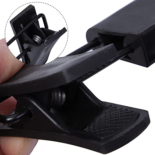 Image of NORTHERN BROTHERS Pants and Skirt Hangers with Adjustable Clips, 50 Pack, Slim Non-Slip Clip Hangers, 360 Degree Swivel Hook, Black