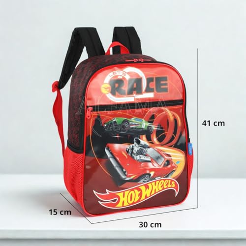 Mochila com Alça Hot Wheels Let´s Race Vermelho - Luxcel