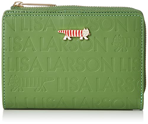 二つ折り財布 LTLM-01 LISA LARSON L字ファスナー二つ折り財布 レディース LTLM-01 グリーン