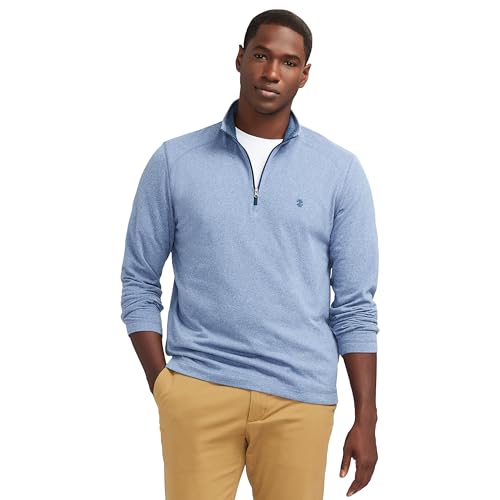 IZOD Men's Quarter Zip Microfleece Long Sleeve Shirt