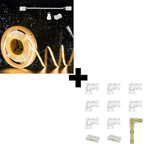 Cinta LED PAUTIX COB 24V 20ft IP65 Blanco Cálido 2700K miniatura 1