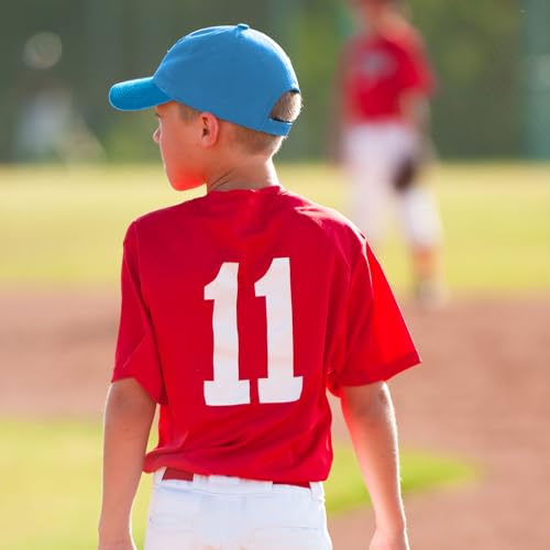 Image of Shyyween Kids Baseball Caps Youth Adjustable Plain Baseball Hats Cotton Blank Hats Bulk for Girls Boys Sport Team