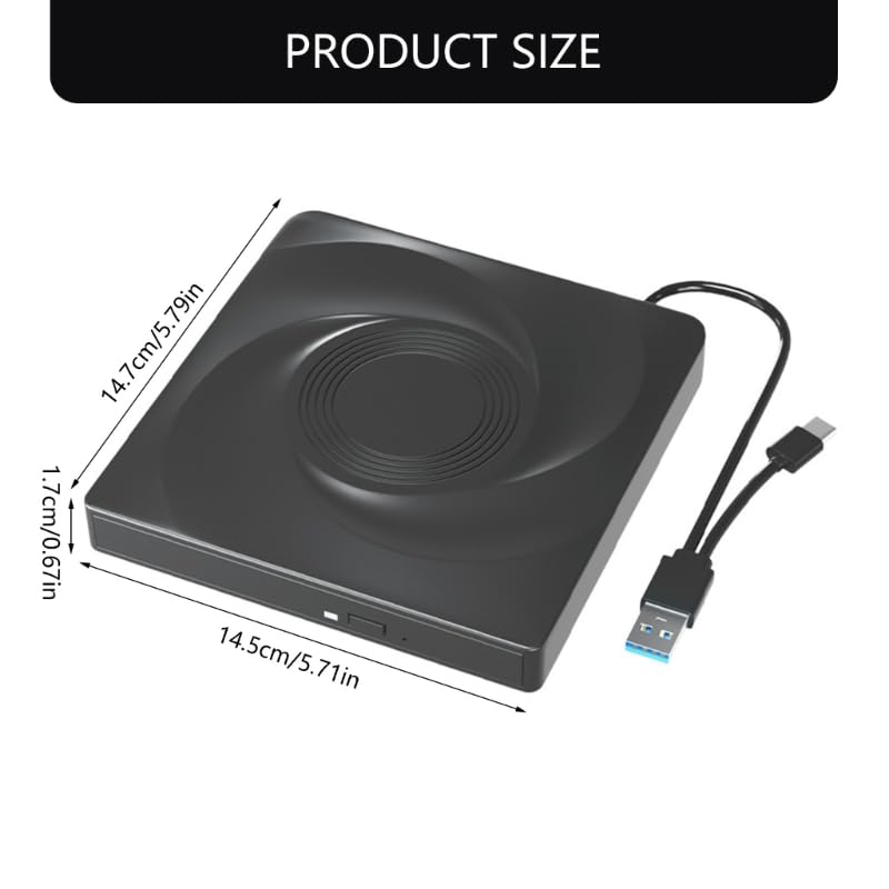 Szybki transfer danych USB 3.0 typu C Nagrywarki DVD do laptopów i komputerów stacjonarnych