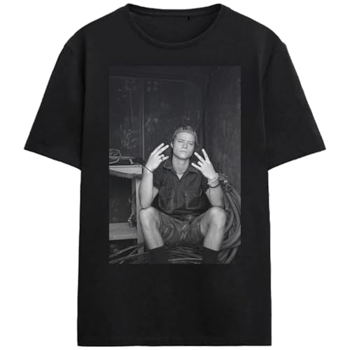 Outer Banks JJ Maybank Noir Photo Adult Black Crew Neck Short Sleeve T-Shirt -Medium