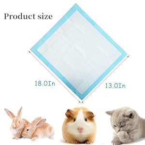 Disposable Pee Pads for Rabbits,100PCS Small Animal Potty Training Pads Guinea Pig Cage Liners Leak-Proof Super Absorbent with Quick-Dry Surface Puppy Pad for Kitten Hedgehog Hamster Chinchilla Disposable Pee Pads for Rabbits,100PCS Small Animal Potty Training Pads Guinea Pig Cage Liners Leak-Proof Super Absorbent with Quick-Dry Surface Puppy Pad for Kitten Hedgehog Hamster Chinchilla