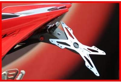 EVOTECH ESTR-1005 License Plate Holder installed on a motorcycle