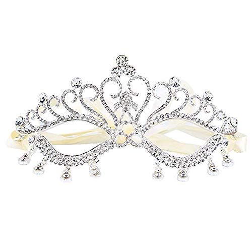 BELLAWOO Lady Rhinestones Masquerade Party Luxury Diamond Mask for Halloween