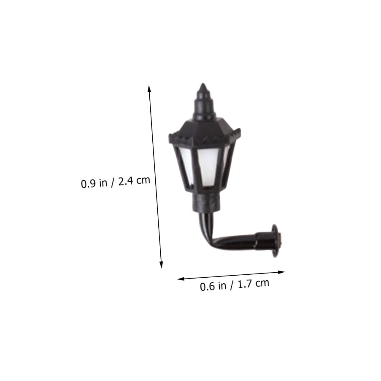 SUPVOX 10Pcs Miniature Wall Lamp Model Warm Light Adornment for DIY Sand Table for Mini House Decoration Compact Design for Creating Cozy Atmospheres