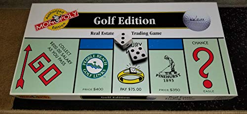 Free Shipping Offer The GOLF EDITION of the MONOPOLY Game