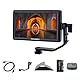 Feelworld S55 V3 5.5 Zoll DSLR Kamera Field Monitor Small Full HD 3DLUT 1920x1080 IPS Peaking Focus Video Assist mit 4K HDMI 8.4V DC Input Output Komplett mit Batterie und Tasche，Tilt Arm