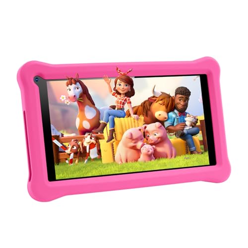 TABTIVI Tableta para niños de 7 Pulgadas, RAM 3+5 GB, ROM 64 GB (Tarjeta TF 128 GB), Android,...