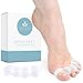 MIND BODHI Toe Separators to Correct Bunions and Restore Toes to Their Natural Shape (Bunion Corrector Toe Spacers Toe Straightener Toe Stretcher Big Toe Correctors) Universal Size - White