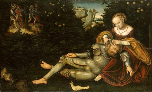 Peinture Samson et Dalila Lucas Cranach le Jeune sur toile de décoration haut de gamme