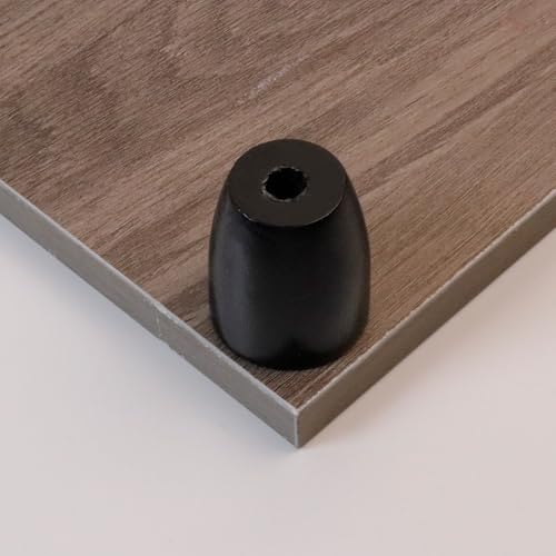 Patas de madera negras para tabla de cortar, 4 piezas miniatura 6