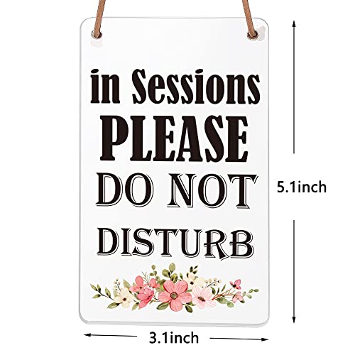 Image of In Session Sign, Cute Doorbell Sign, Ideal for Home, Offices, Spa Treatment, Law Firms, Clinics, Hotels, During Therapy, Counseling Sessions, Funny Office Decoration Gift for Co-Worker, Coworker,WAP6