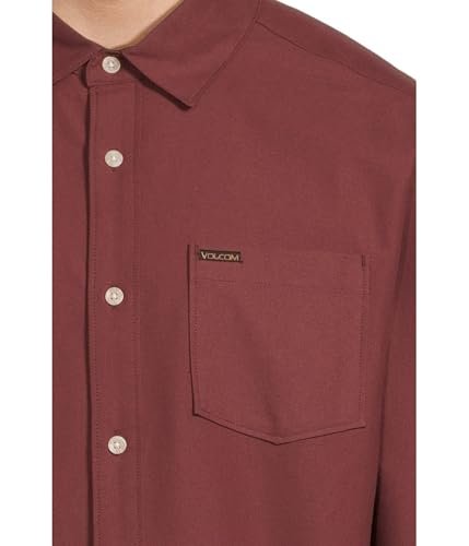 Image of Volcom Men's Long Sleeve Woven Button-up Shirt, Casual Or Dress Shirt for Work & Everyday Wear