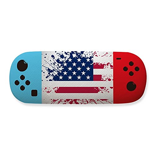 Étui de rangement pour lunettes drapeau américain étoiles boîte rigide