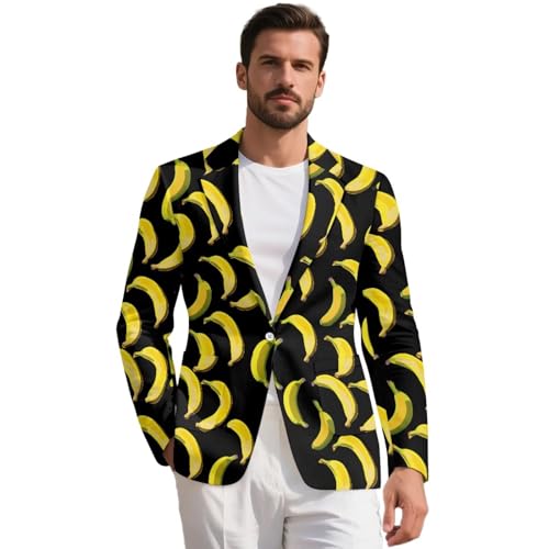 Mumeson Men's Blazers Lined One Button Casual Suit Jacket Lightweight Slim Fit Sports Coat Blazer with Pockets