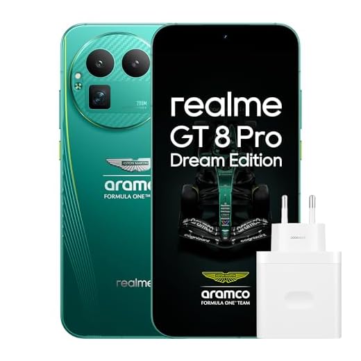 realme GT 8 Pro Smartphone 16GB+512GB, 200-MP-Teleobjektiv, Kamera mit RICOH GR-Technologie, Snapdragon 8 Elite Gen 5, 7000-mAh-Titan-Akku, 120 W Schnellladen, Aston Martin Green