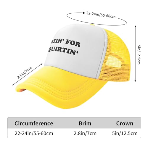 Image of Hurtin for A Squirting Hat Funny Trucker Hats Adjustable Classic Fishing Cap for Men and Women Black