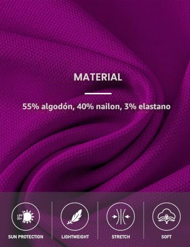 Polo de mujer en algodón transpirable para golf y trabajo 5