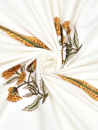 Image of BLOCKS OF INDIA Hand Block Printed Cotton Daylight Curtains with Eyelets |