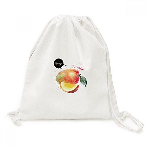 Toile durable et motif aquarelle manga pour ce sac cordon voyage