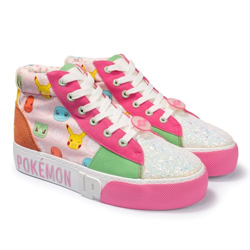 Pokémon Sneakers - Pokémon Pikachu High-top Girls Shoes Pink