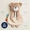 Itzy Ritzy - Itzy Lovey Including Teether - Baby Lovey with Teether, Textured Ribbons & Dangle Arms - Features Crinkle Sound, Sherpa Fabric and Minky Plush (Bear) #3