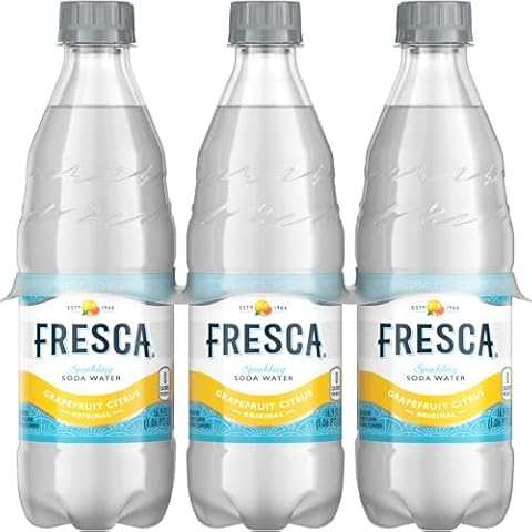 Fresca Grapefruit Citrus Sparkling Soda Water Bottles, 16.9 fl oz, 6 Pack Cover