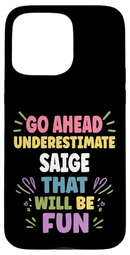 SAIGE Personalized Women's Gift Custom SAIGE X}zP[X iPhone 15 Pro Max p