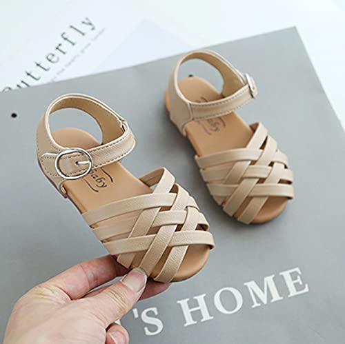 Sandals for Toddler Girls Beach Children Non-Slip Shoes Sandals Open-Toed Girls Soft-Soled Kids Princess Girl's Shoes (Pink, 8 Toddler)3