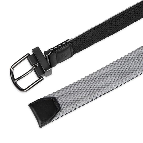 Image of Cole Haan Men's Reversible Stretch Web Belt, Fully Adjustable 2‑in‑1 Casual Style