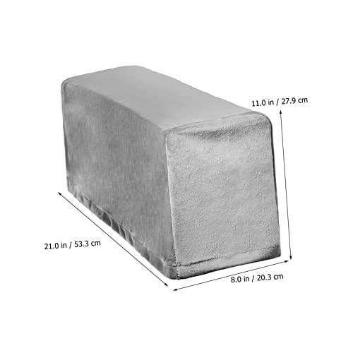Fundas de reposabrazos para sofá protector elástico de tela para sillones gris oscuro 3