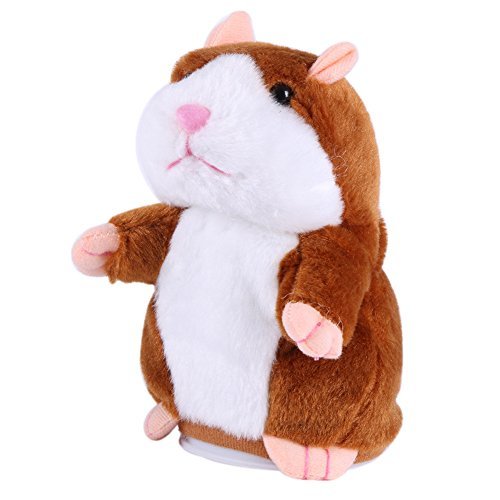 Forart Lovely Talking Hamster Toys Sound Record Speaking Plush Buddy Mouse for Children Gift