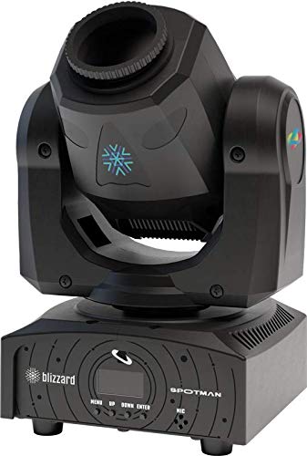 SPOTMAN 30-watt White LED Light Source Moving Head with 7 Gobos + Open, Shake Effects | Blizzard Lighting Mixtape Series