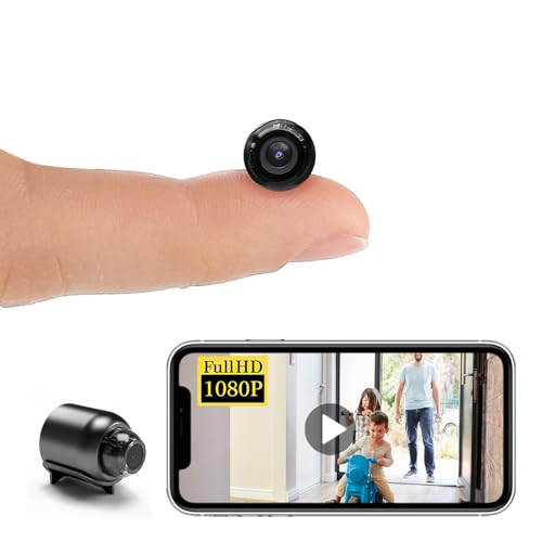 New Smallest Wireless WiFi Camera HD1080P Mini Concealed Camera Detector Portable Baby Monitor Pet Camera Nanny Cam with Night Vision Motion Detection Cloud Storage for Security with iOS Android APP