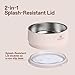 STANLEY Pet Bowl | 3-Cup (24 oz) Insulated Stainless Steel Dog & Cat Bowl | Splash-Resistant Lid | Dishwasher Safe | BPA-Free | Rose Quartz