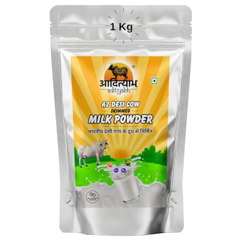 Image of A2 Cow Skimmed Milk Powder 1kg (Pack of 1) | Nutrient-Rich Dairy Powder | Ideal for Tea, Coffee & Daily Kitchen Use