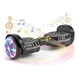 SIMATE Scooter, Bluetooth Speakers and LED Light-Up Wheels, APP Control, Dual 250W Motors, 8.5 mph Max Speed & 8.5 Miles Max Range, Gifts for Kids Adults Girls Boys