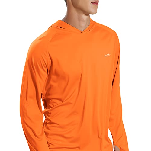 Image of Men's UPF 50+ Long Sleeve Sun Shirts UV Protection Hoodie Rash Guard Hiking Fishing Swim T Shirt