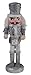Clever Creations Traditional Drummer Nutcracker Collectible Wooden Christmas Nutcracker | Festive Holiday Decor | Silver Glitter Uniform | Holding Drum with Drum Sticks | 100% Wood | 9.5” Tall