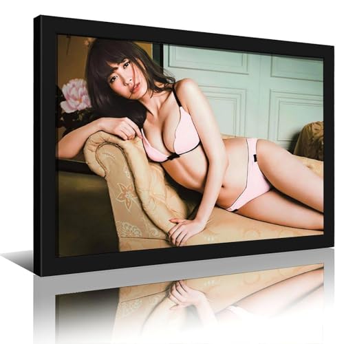 ?ؔ|X^[ KXA[ou }bg̃|X^[ t[A͂ȃR[i[̎ʐ^t[AM[̕ǂ̊zS[h A~jEʐ^t[ Black Frame-style 20x30inch(50x75cm)