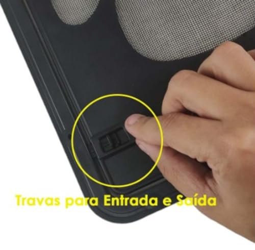 Porta De Passagem Tela Magnética Para Pet Cães Gato Cachorro Para Proteção Segurança Portinha Gatos