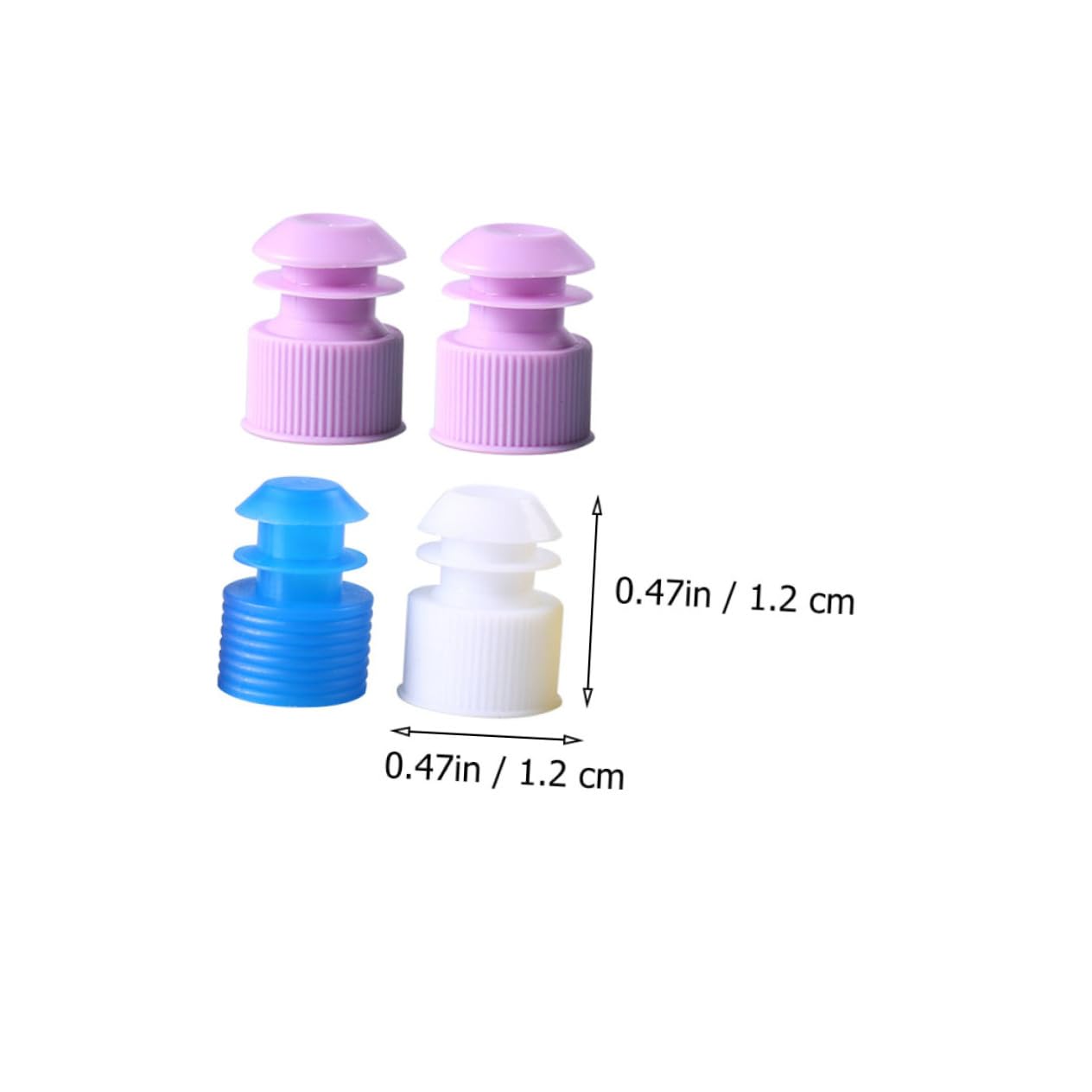 FUNOMOCYA Test Tube Holder Accessories 12mm Sealing Stoppers Screw Plug Caps Color Random