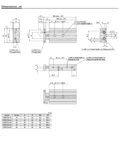 Vérin pneumatique double tige TR32x90 avec aimant intégré pour guidage précis