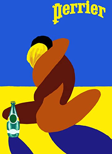 Générique Perrier Eau Affiche Poster Reproduction - Format 50X70 cm sur Papier Luxe 300 GR. Tous formats et Supports possibles